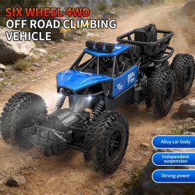 All-terrain Electric Toy Car, Alloy Car, 1:20 Scale Model Car, 2.4GHz R/ C Off-road Car, High-speed Car, with Headlights And Shock Absorption (Color: Blue)